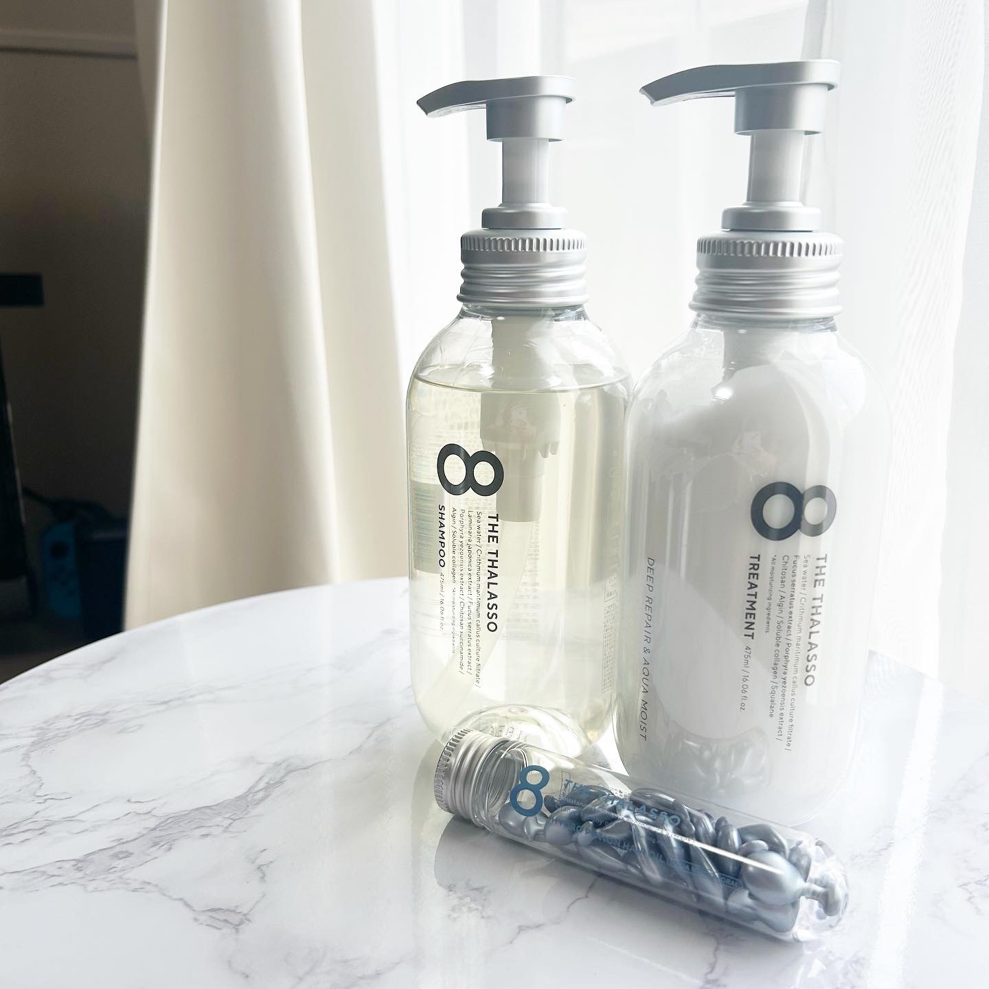 ハイドロポーション 美容液ヘアオイル（アクアホワイトフローラルの香り）/エイトザタラソ/ヘアオイルを使ったクチコミ（1枚目）