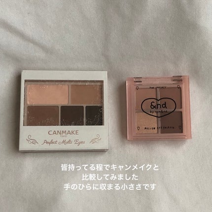 アンドバイロムアンド メロウアイパレット/&nd by rom&nd/アイシャドウパレットを使ったクチコミ(2枚目)