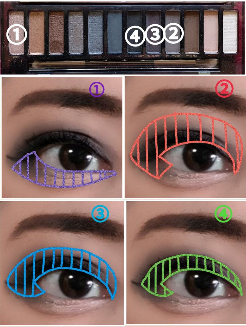 リフレクトミラーアイズ BR-1/KATE/アイシャドウパレットを使ったクチコミ（2枚目）