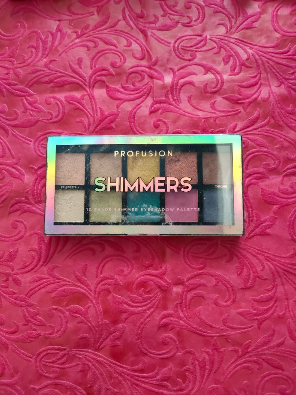 SHIMMERS 10 SHADE SHIMMER EYESHADOW PALETTE/PROFUSION COSMETICS/アイシャドウパレットを使ったクチコミ(2枚目)