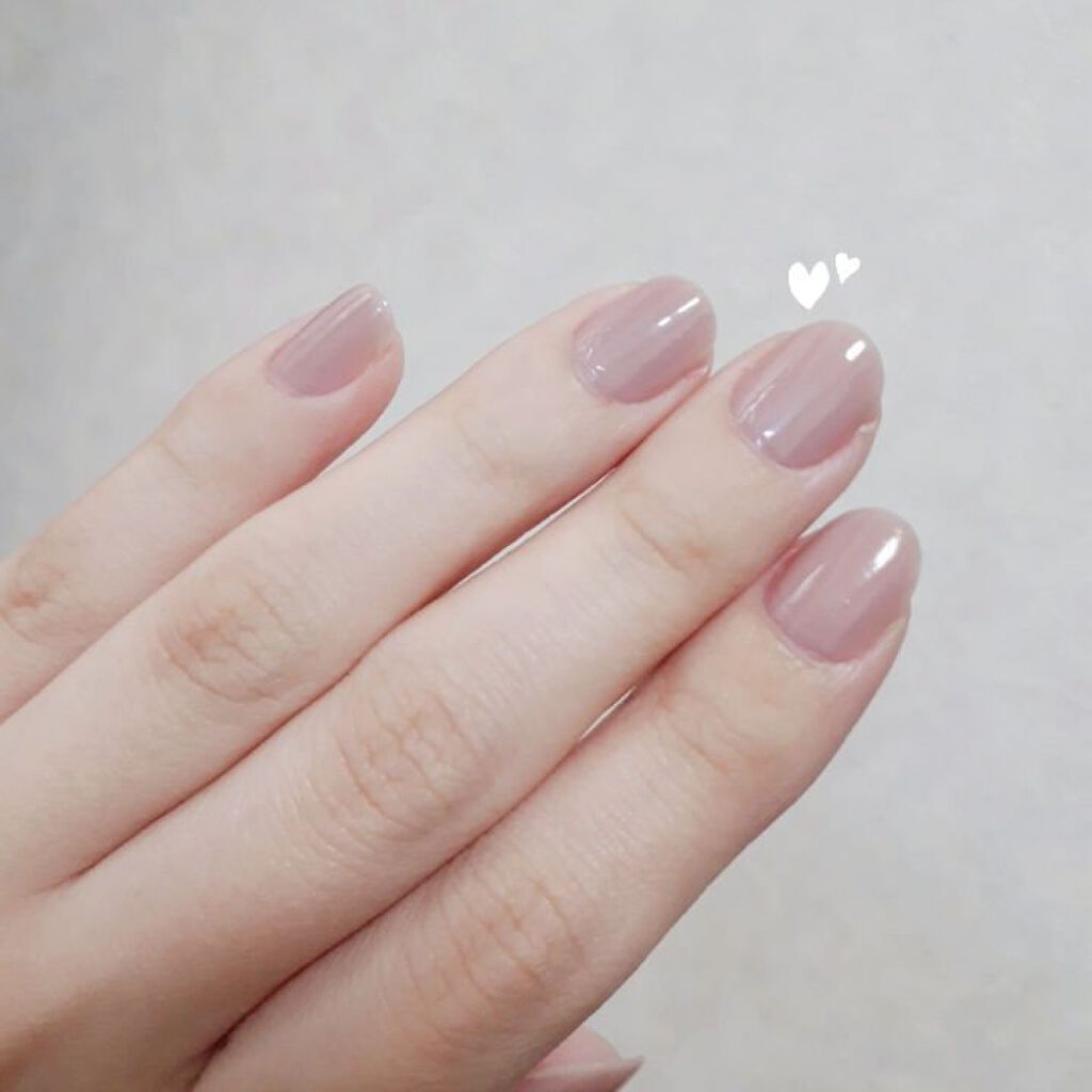 グロッシーコート グレージュ【旧】/スキューズミー/オールインワンネイルを使ったクチコミ（2枚目）