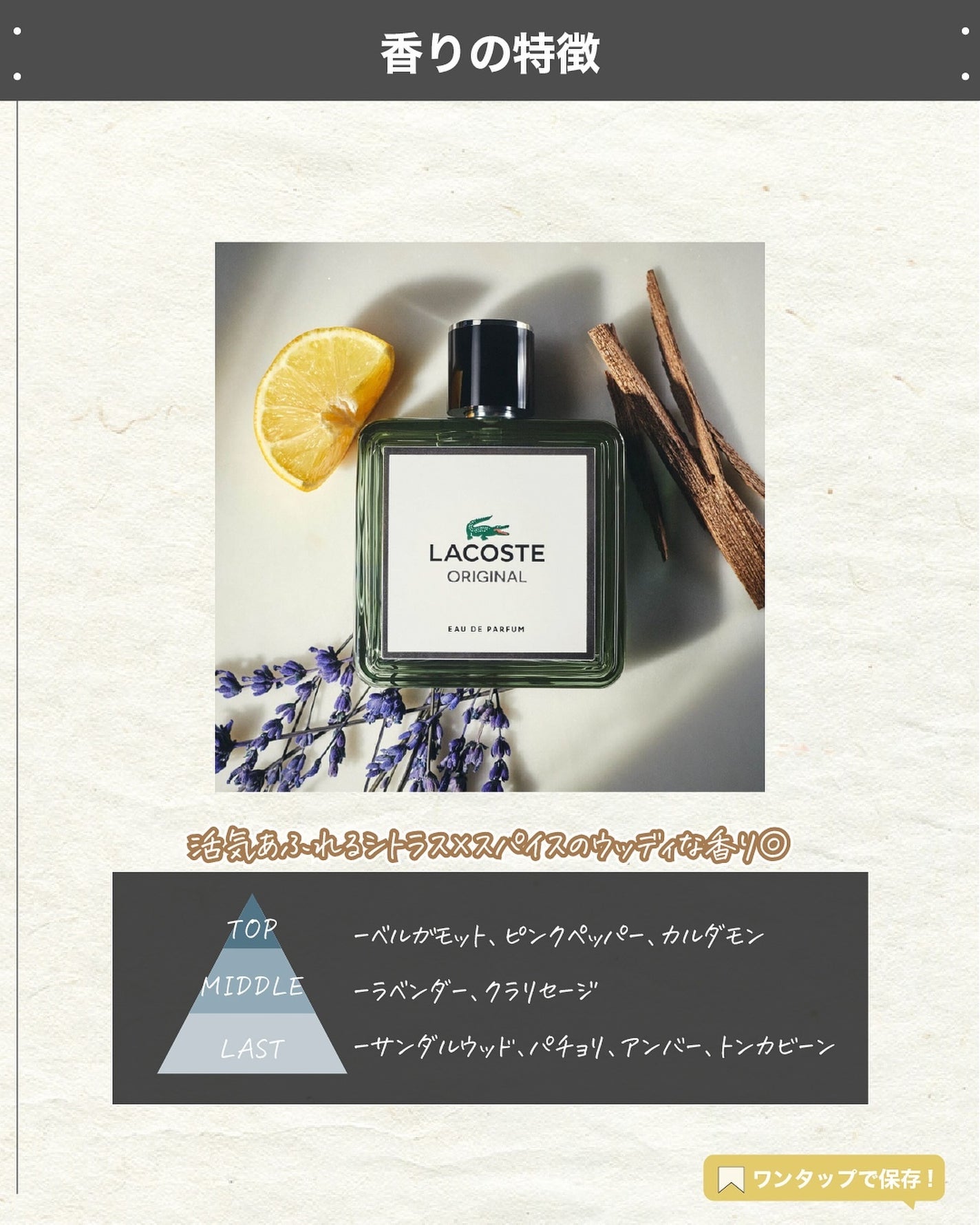 エスログ┊1日1分のモテ香水紹介 on LIPS 「.『ラコステ新作香水』🌳製品情報🌳LACOSTEラコステオリジ..」(3枚目)