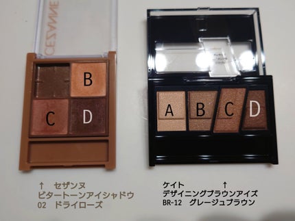 デザイニングブラウンアイズ/KATE/アイシャドウパレットを使ったクチコミ(2枚目)