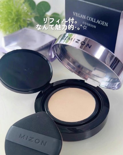 ヴィーガンコラーゲンクッション/MIZON/クッションファンデーションを使ったクチコミ(7枚目)