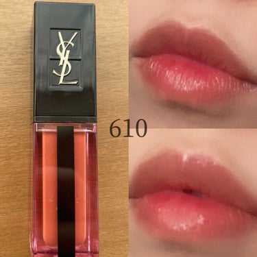 ルージュ ピュールクチュール ヴェルニ ウォーターステイン 610 ヌード アンダーウォーター/YVES SAINT LAURENT BEAUTE/口紅を使ったクチコミ（3枚目）