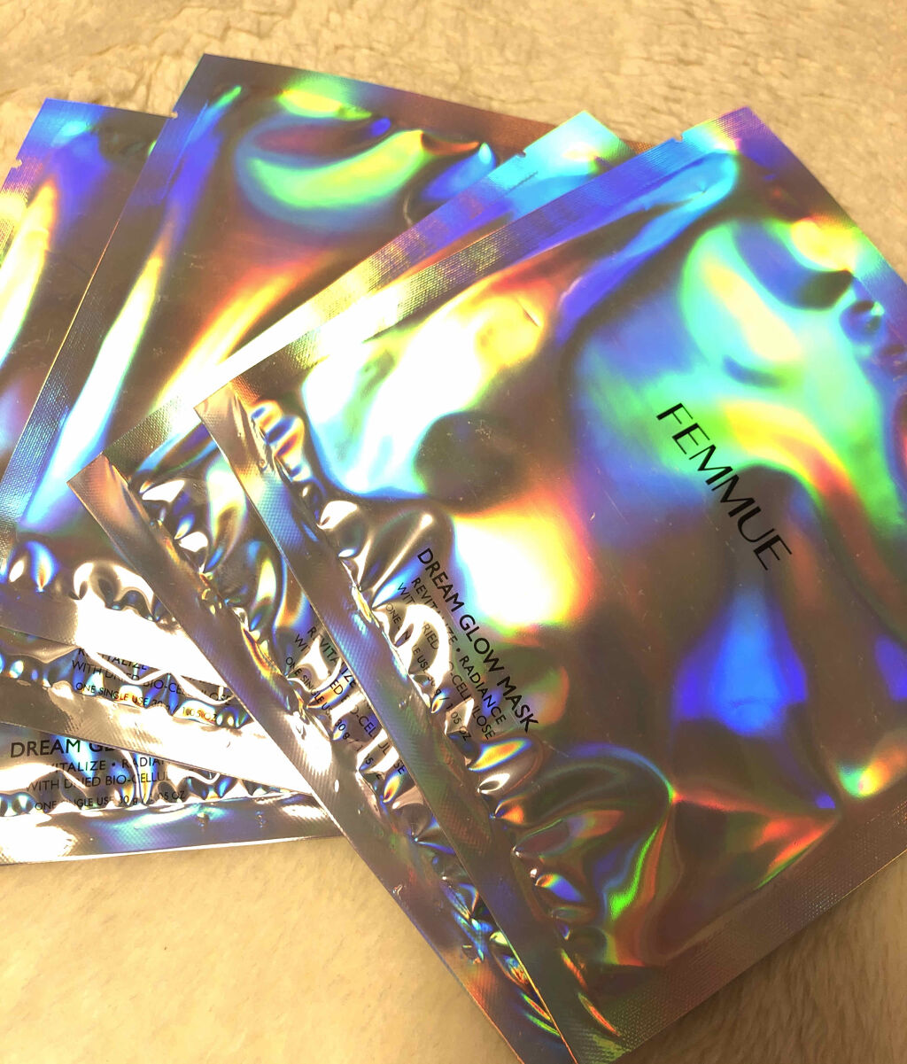 ドリームグロウマスク RR（透明感・キメ）/FEMMUE/シートマスク・パックを使ったクチコミ（1枚目）