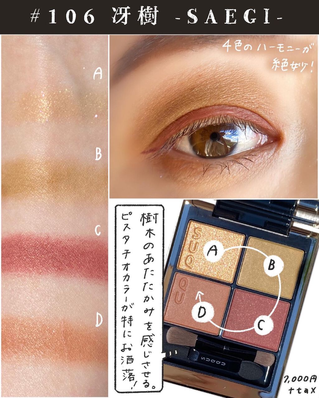 シグニチャー カラー アイズ/SUQQU/アイシャドウパレットを使ったクチコミ(2枚目)