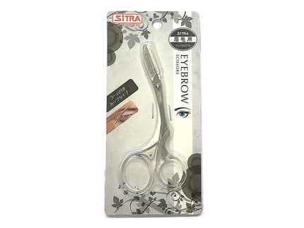 DAISO 眉毛用くし付きハサミ カーブタイプ