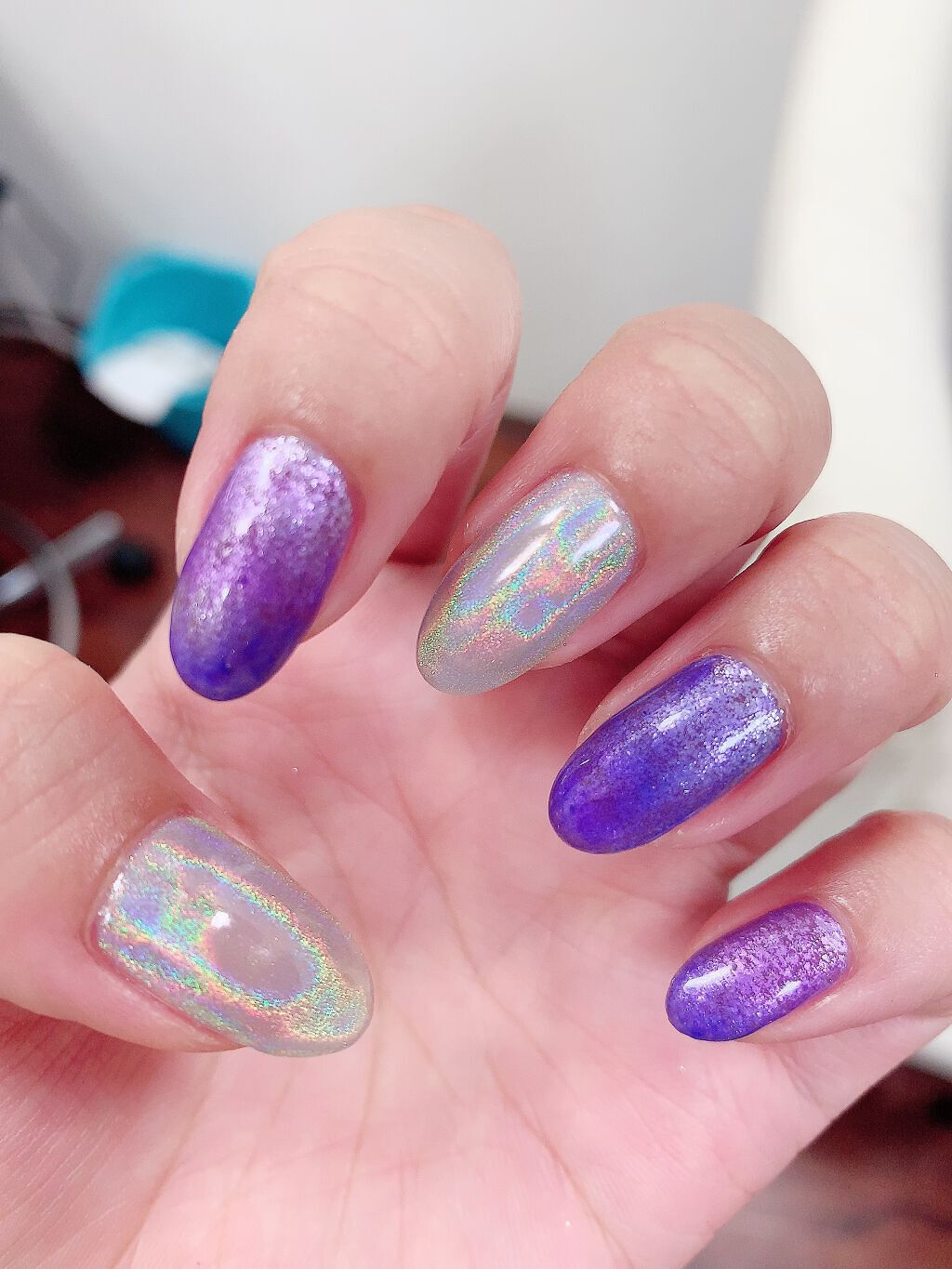 なるちゃん on LIPS 「記録用として過去ネイル💅#ジェルネイル#ネイル#基本派手目#可..」(4枚目)