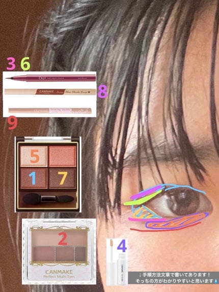 3wayスリムシェードライナー/キャンメイク/リキッドアイライナーを使ったクチコミ(2枚目)