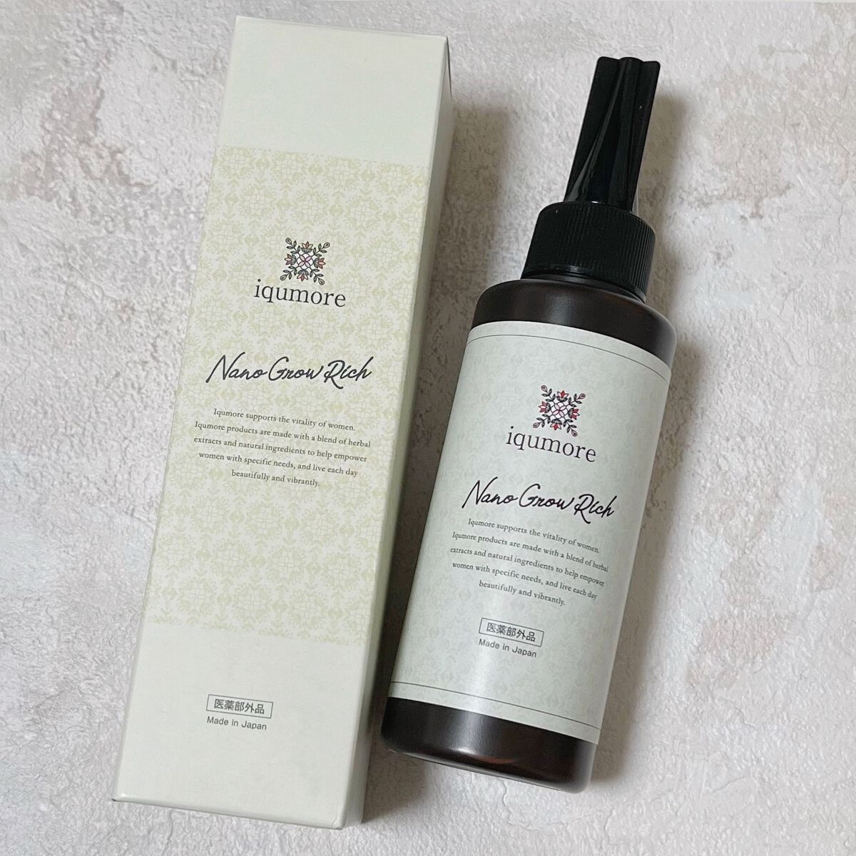 ナノグロウリッチ/iqumore/頭皮ローションを使ったクチコミ（1枚目）