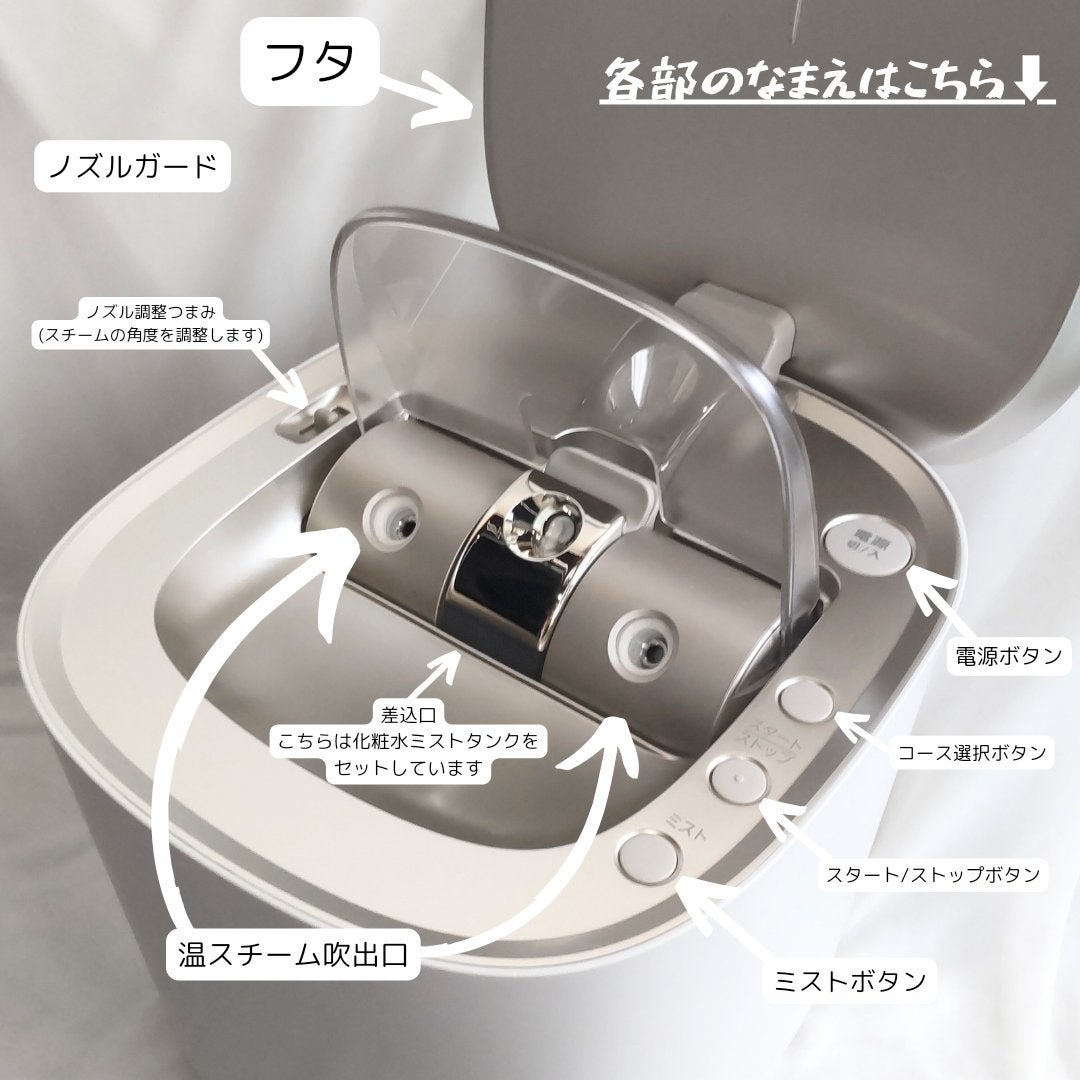 スチーマー ナノケア EH-SA0B|Panasonicの使い方を徹底解説 スチーマー ナノケア EH-SA0B|Panasonicの使い方を徹底解説