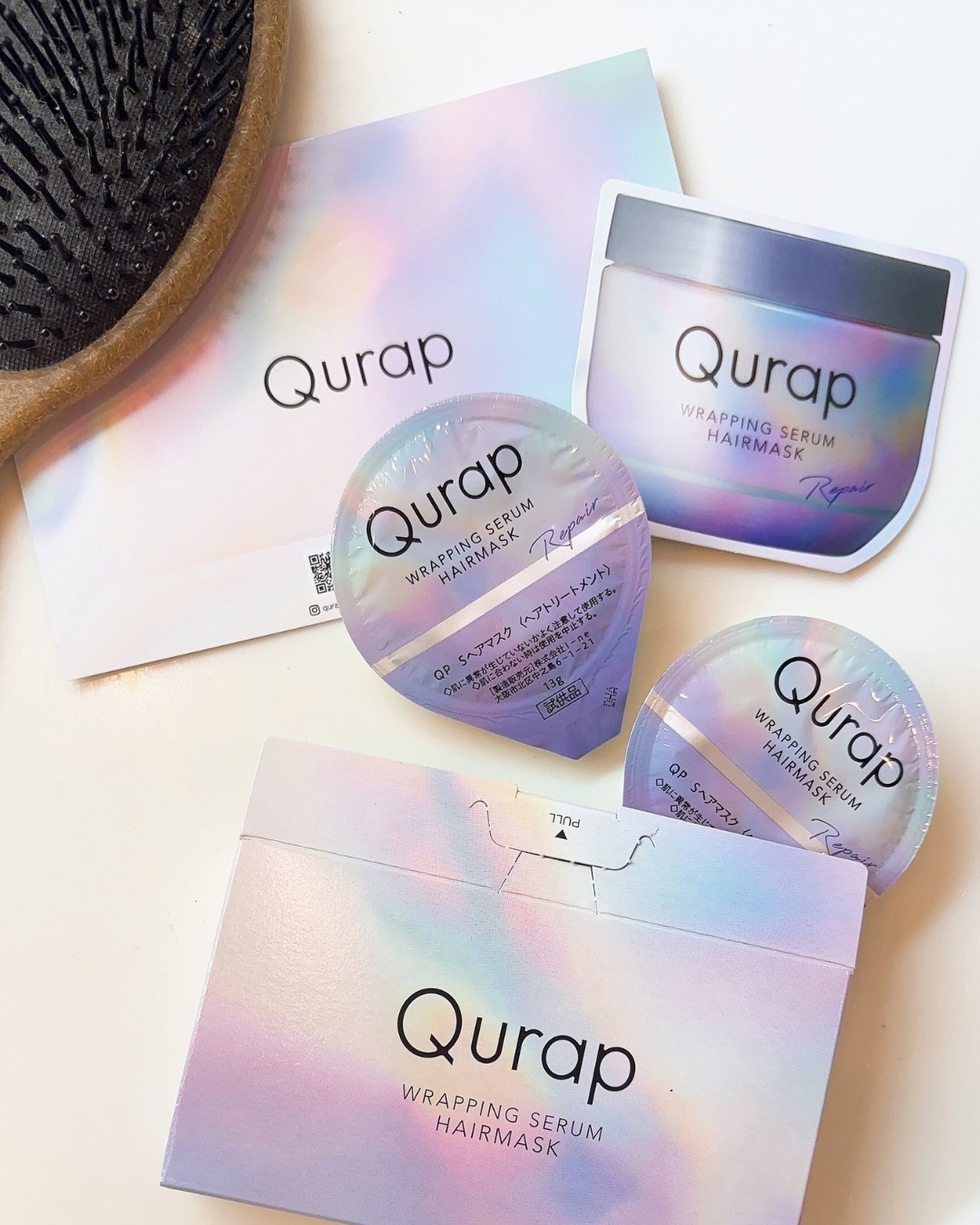 ラッピングセラムヘアマスク/Qurap/洗い流すヘアトリートメントを使ったクチコミ(1枚目)