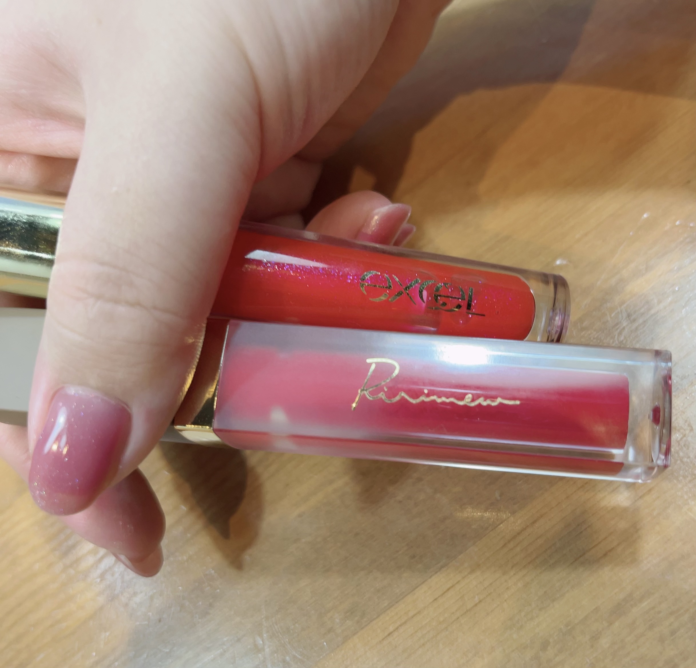 ニュアンスグロスオイル/excel/リップグロスを使ったクチコミ（1枚目）