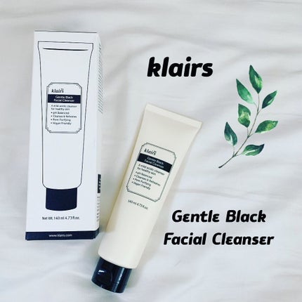 ジェントルブラックフェイシャルクレンザー(140ml)/Klairs/洗顔フォームを使ったクチコミ(1枚目)