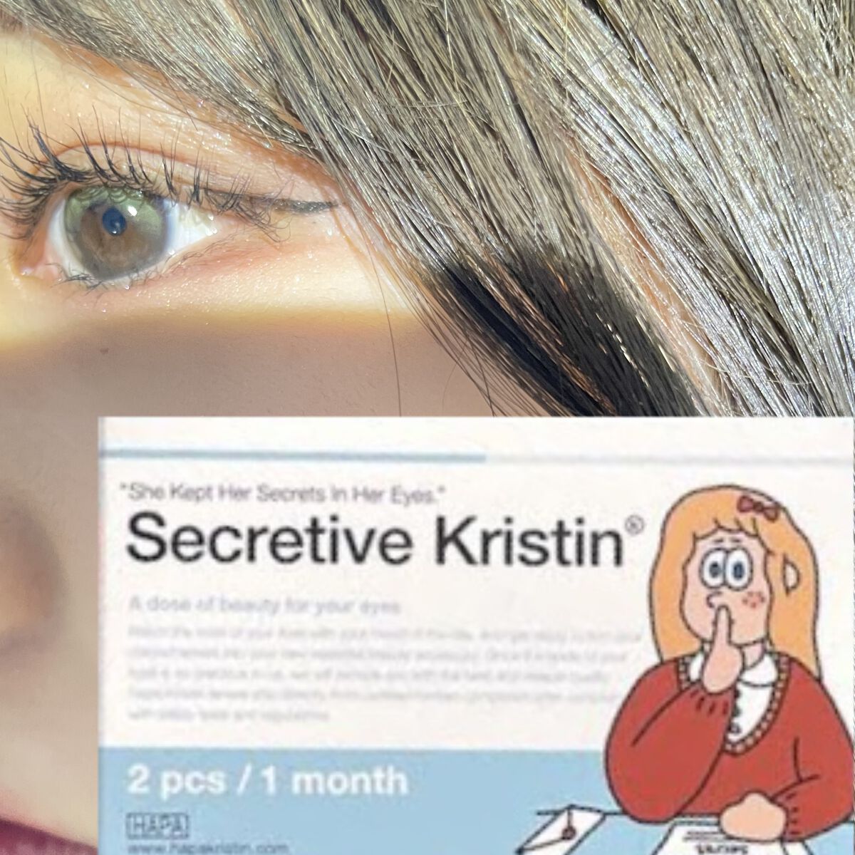 Secretive Kristen/Hapa kristin/カラーコンタクトレンズを使ったクチコミ（1枚目）