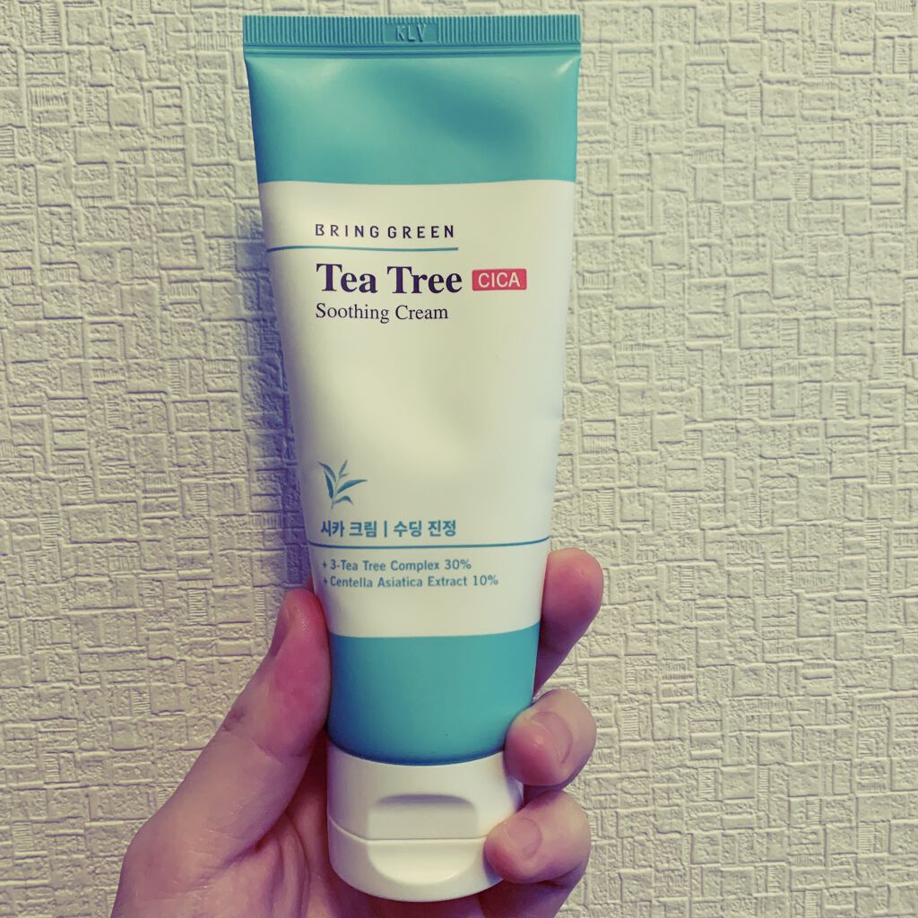 ティーツリーシカスージングクリーム/BRING GREEN/フェイスクリームを使ったクチコミ（1枚目）