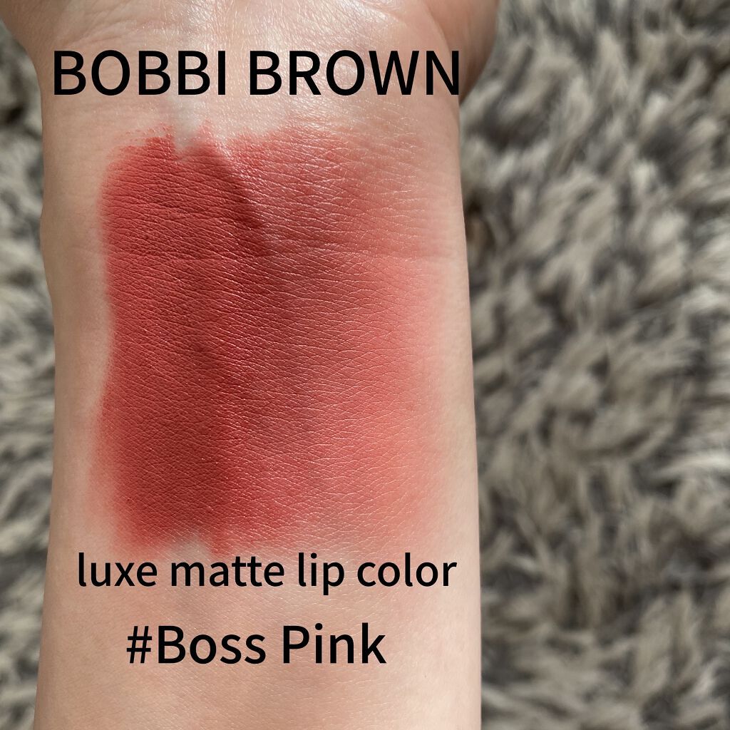 リュクス マット リップ カラー 03 ボスピンク/BOBBI BROWN/口紅を使ったクチコミ（1枚目）