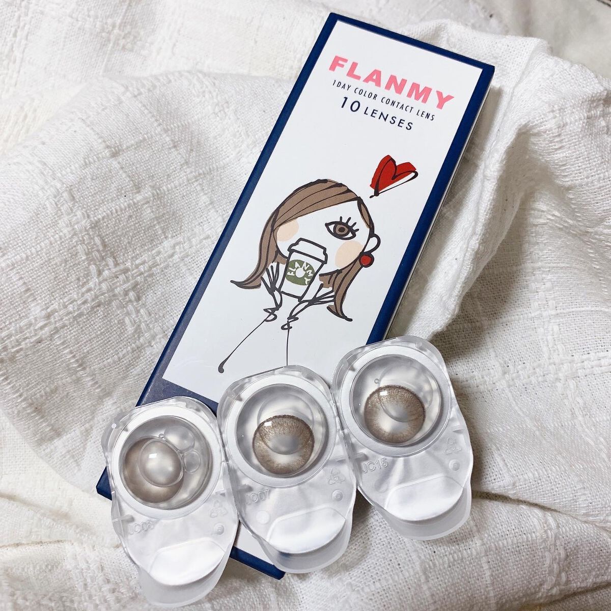 FLANMY 1day ダークモカ/FLANMY/ワンデー（１DAY）カラコンを使ったクチコミ（2枚目）