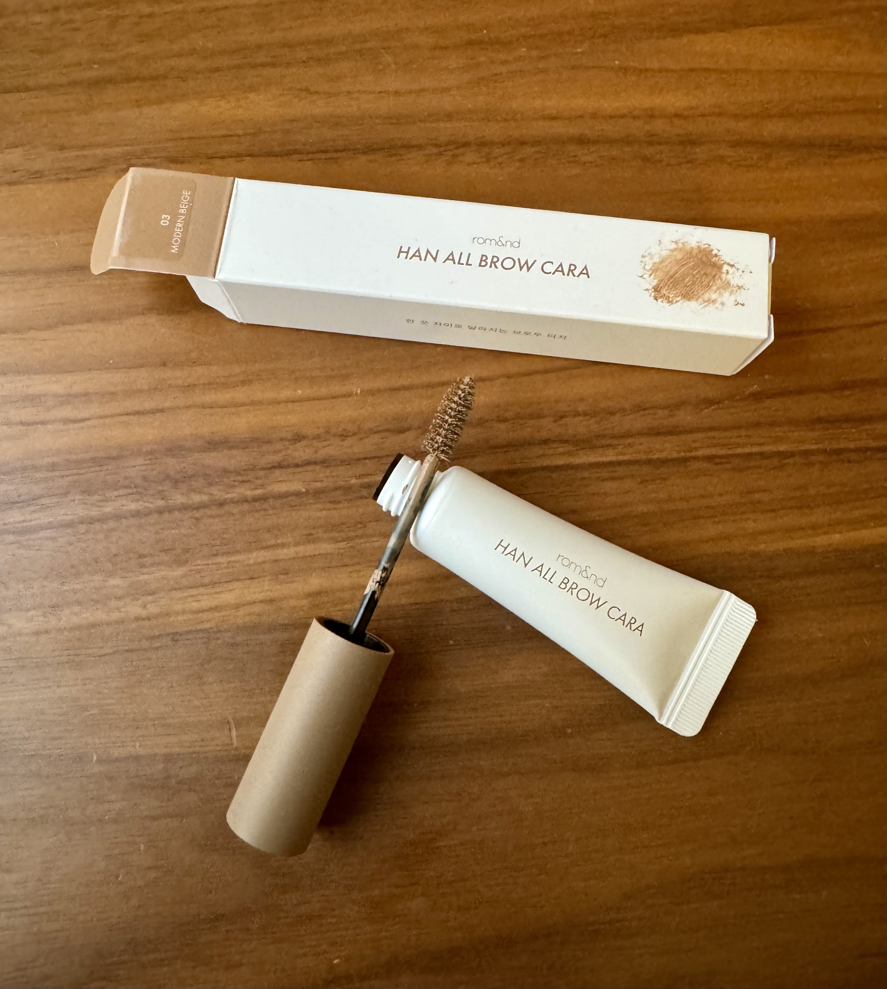 ハンオールブロウカラ/rom&nd/眉マスカラを使ったクチコミ（1枚目）
