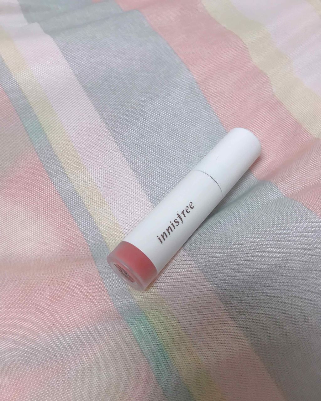 ビビッドクリーミーティント/innisfree/口紅を使ったクチコミ（2枚目）