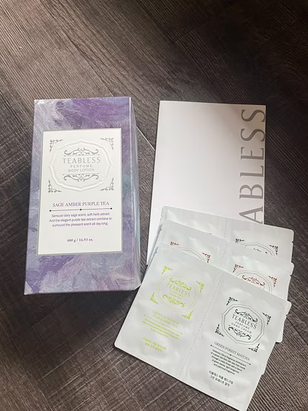 パフュームボディローション セイジアンバーパープルティー/TEABLESS/ボディローションを使ったクチコミ（2枚目）