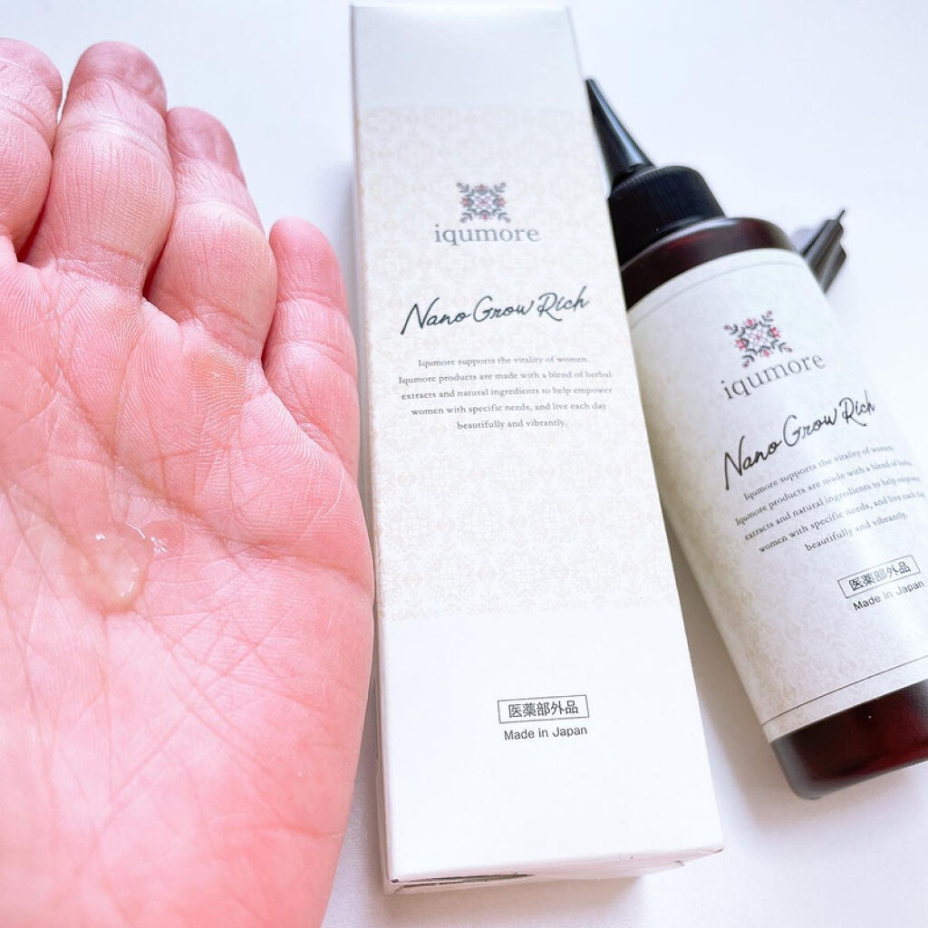 ハーバルヘアケアジェル/iqumore/アウトバストリートメントを使ったクチコミ（3枚目）