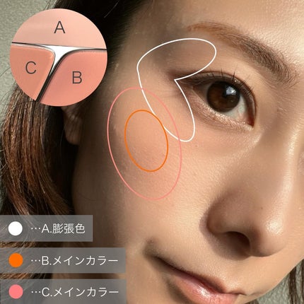 TIMAGE 3色チークパレット/TIMAGE/パウダーチークを使ったクチコミ(6枚目)