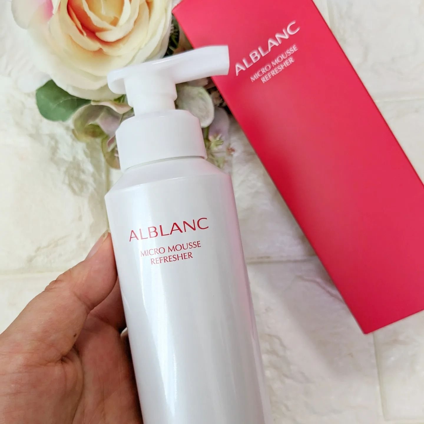 マイクロムース リフレッシャー/ALBLANC/泡洗顔を使ったクチコミ（2枚目）