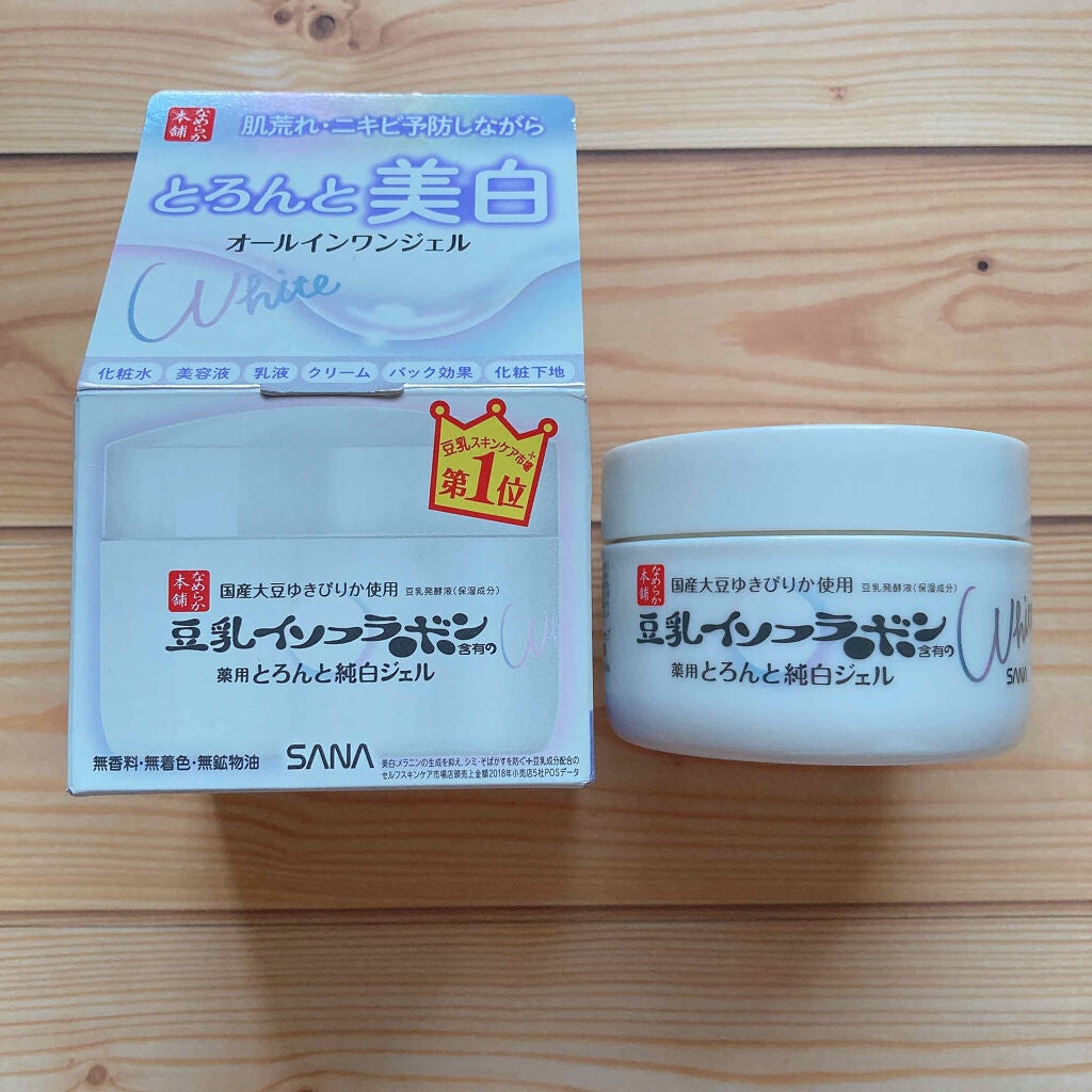 とろんと濃ジェル 薬用美白 N/なめらか本舗/オールインワン化粧品を使ったクチコミ(1枚目)