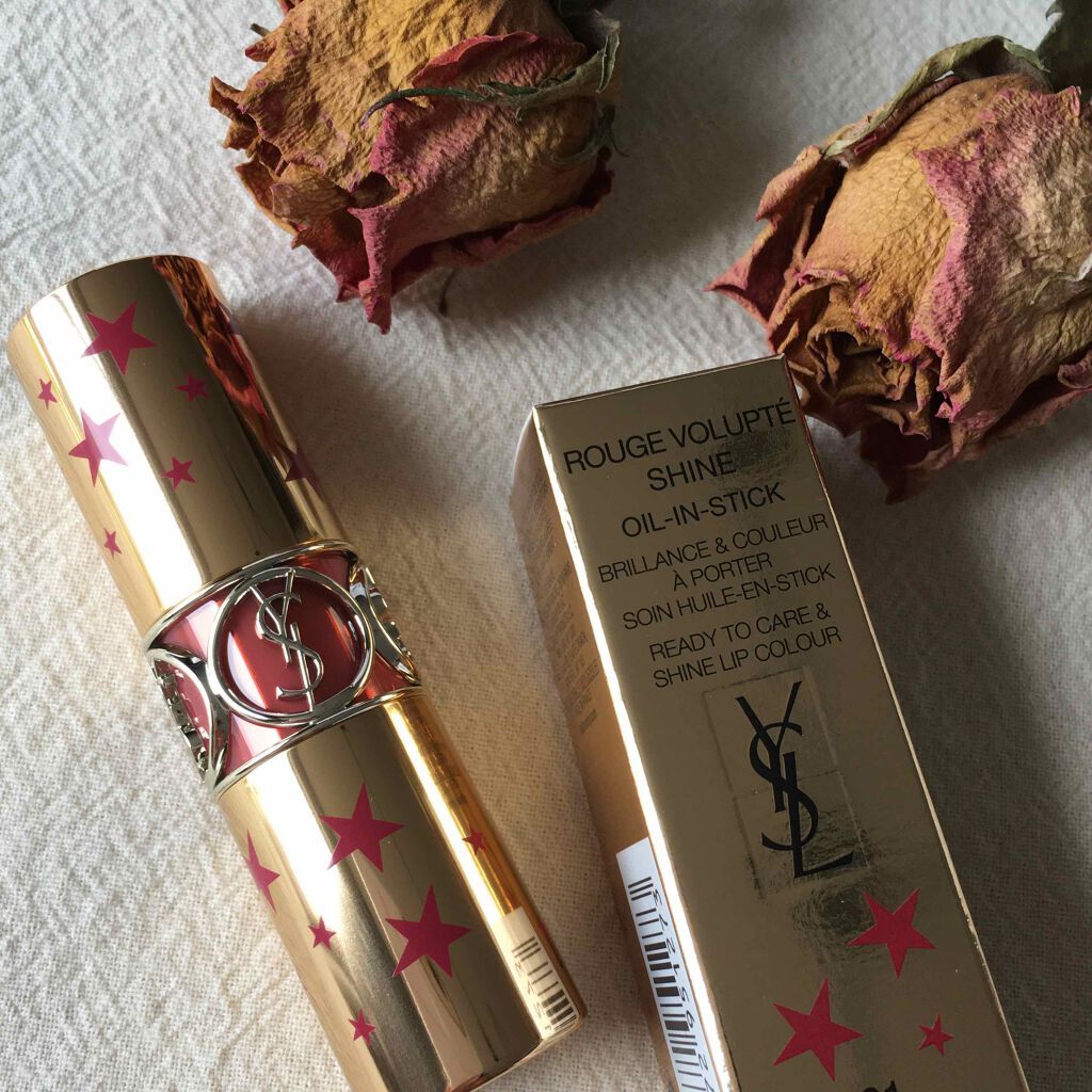 ルージュ ヴォリュプテ シャイン/YVES SAINT LAURENT BEAUTE/口紅を使ったクチコミ(1枚目)