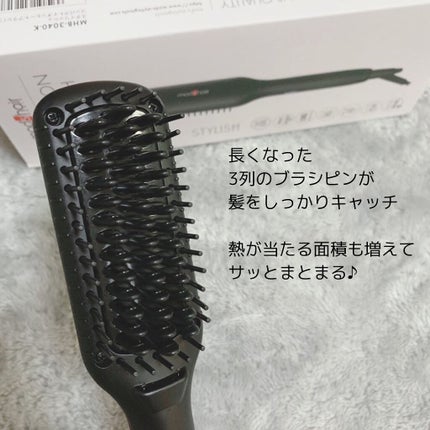スタイリッシュ コンパクトイオンヒートブラシ MHB-3040-K/mod's hair/ヒートブラシを使ったクチコミ(2枚目)