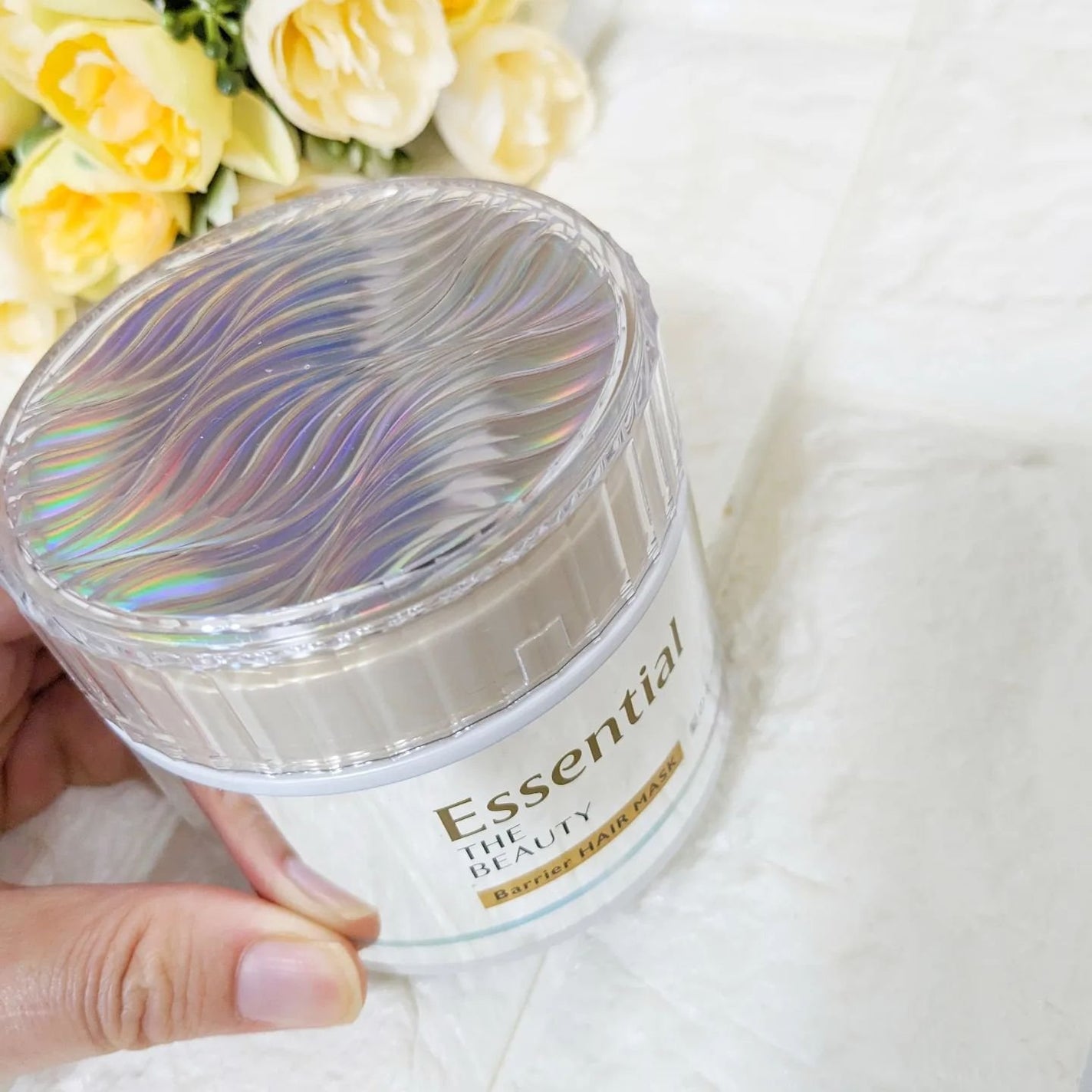 Essential THE BEAUTY 髪のキメ美容バリアヘアマスク/エッセンシャル/ヘアマスク・ヘアパックを使ったクチコミ(2枚目)