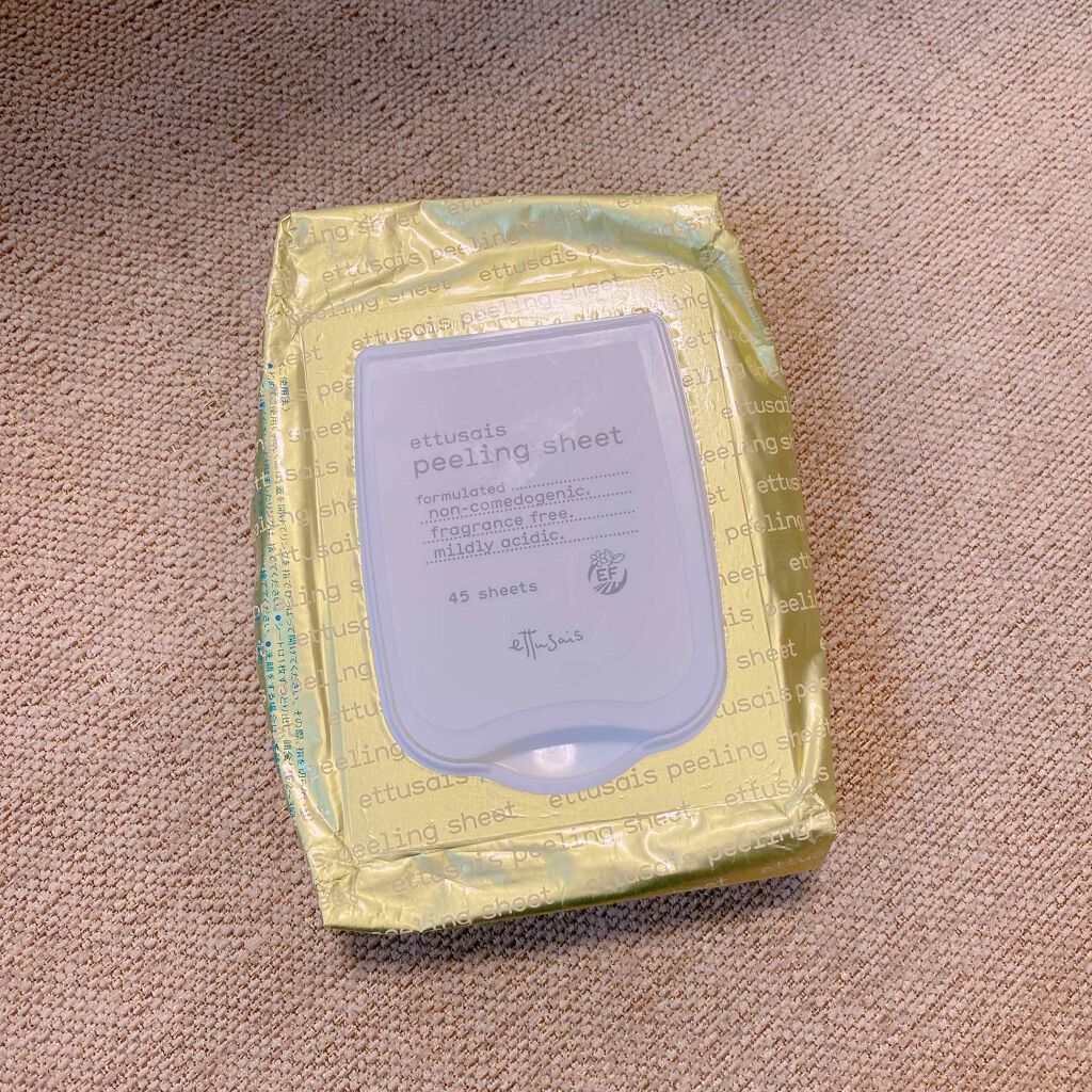 ふきとりピーリングシートN/ettusais/ピーリングを使ったクチコミ（2枚目）