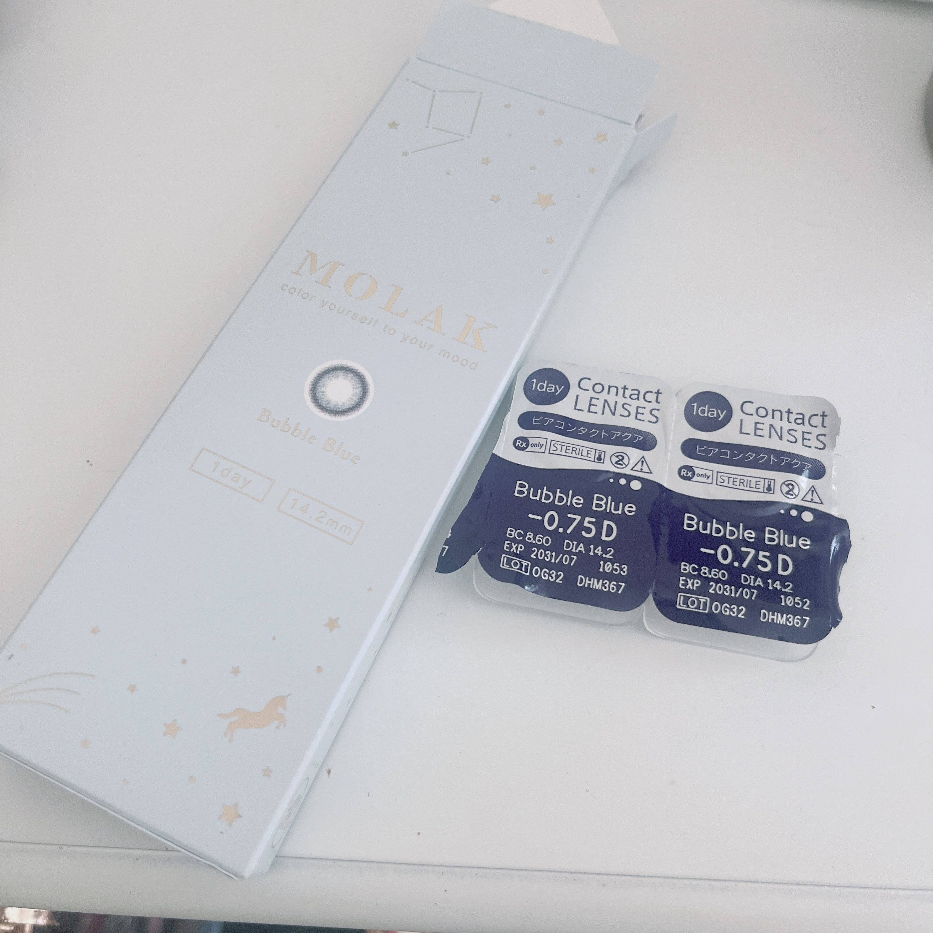 MOLAK 1day バブルブルー/MOLAK/ワンデー（１DAY）カラコンを使ったクチコミ（1枚目）