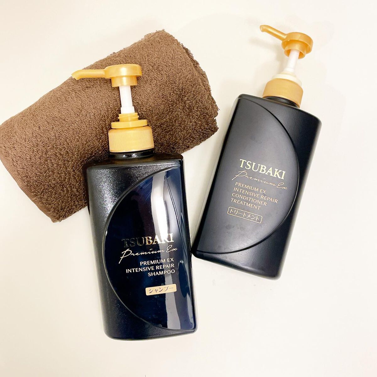 プレミアムＥＸ インテンシブリペア ＜シャンプー＞／コンディショナー＜ヘアトリートメント＞  シャンプー 490ml/TSUBAKI/市販シャンプーを使ったクチコミ（1枚目）