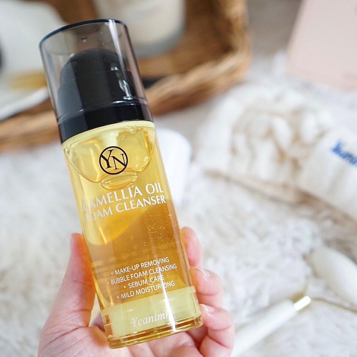 カメリアオイルフォームクレンザー/YEANIMM/オイルクレンジングを使ったクチコミ（2枚目）