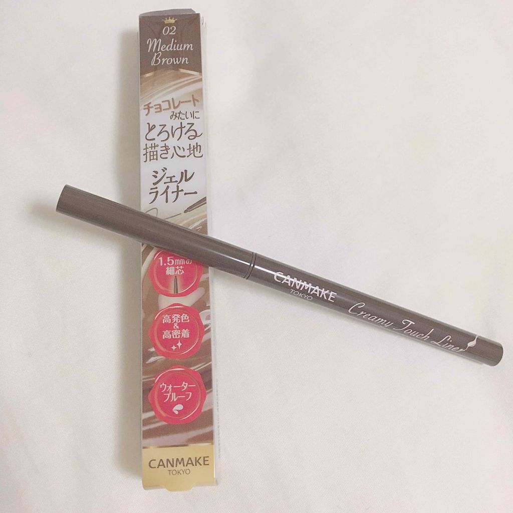 クリーミータッチライナー/キャンメイク/ジェルアイライナーを使ったクチコミ(1枚目)