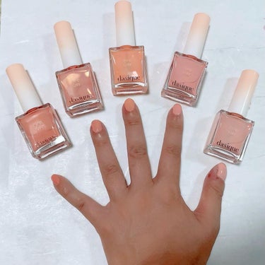 シロップネイルカラー Syrup Nail Color #04 Peach Blush/dasique/マニキュアを使ったクチコミ（3枚目）