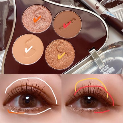 キスチョコレート プレイカラーアイズ/ETUDE/アイシャドウパレットを使ったクチコミ(5枚目)