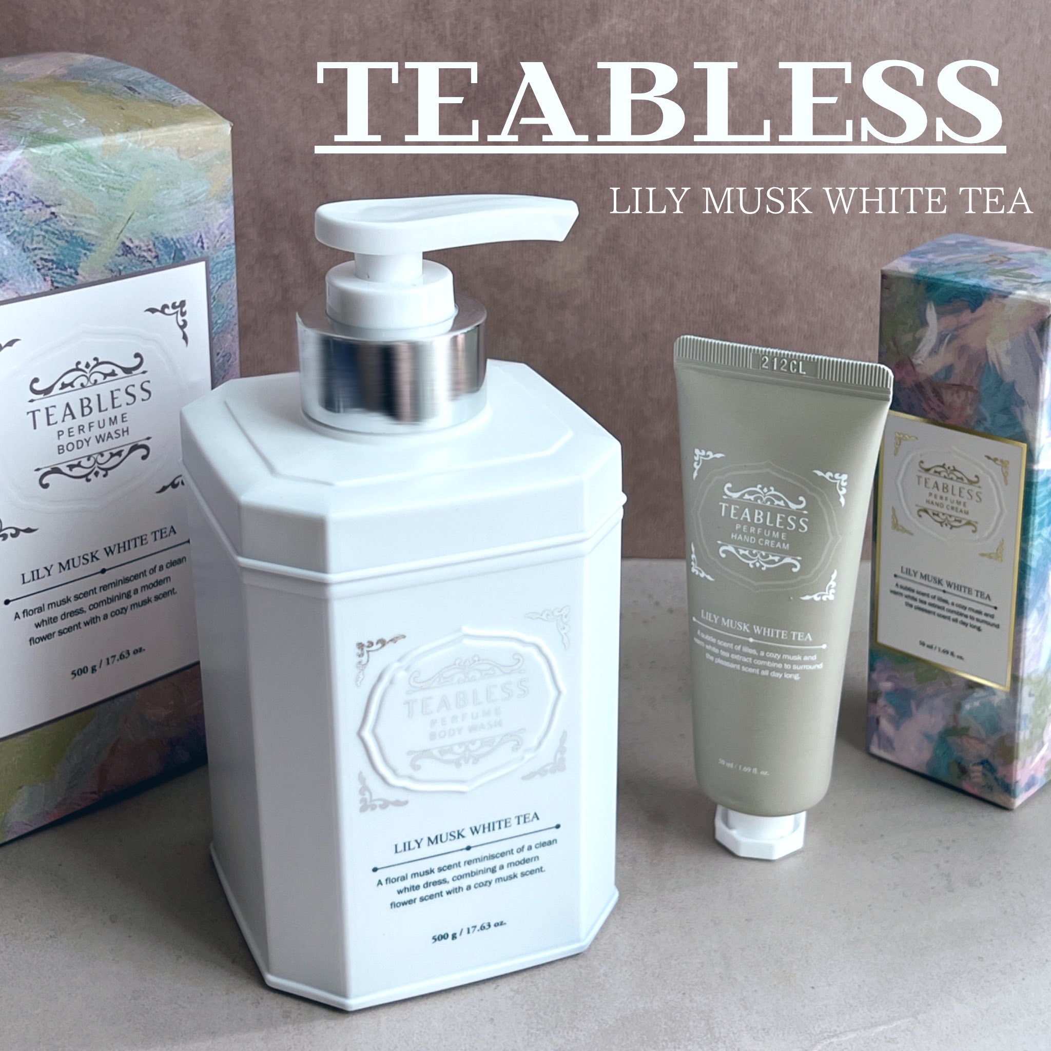 パフュームハンドクリーム リリームスクホワイトティーの香り/TEABLESS/ハンドクリームを使ったクチコミ（1枚目）