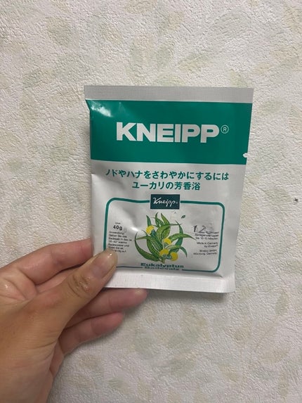 クナイプ バスソルト ユーカリの香り/クナイプ/無機塩系入浴剤を使ったクチコミ(1枚目)