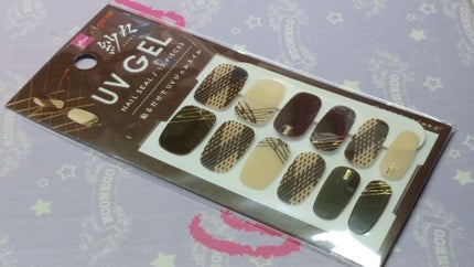 DAISO×紗々 UV GEL ネイルシール/DAISO/ネイルシールを使ったクチコミ(1枚目)