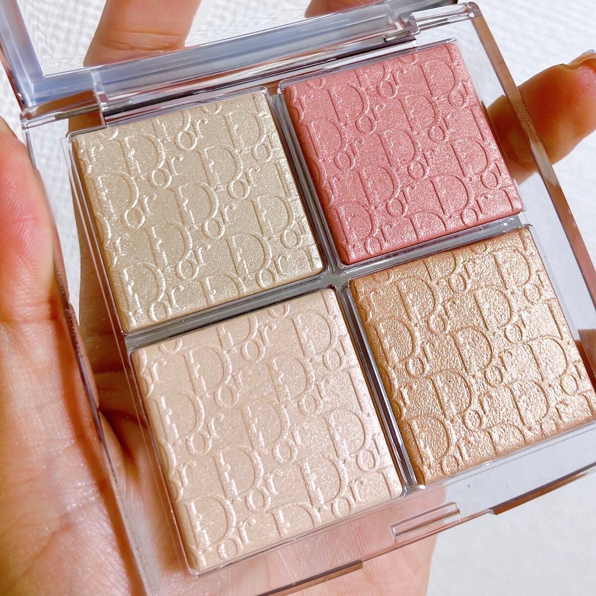 ディオール バックステージ フェイス グロウ パレット/Dior/ハイライトを使ったクチコミ(3枚目)