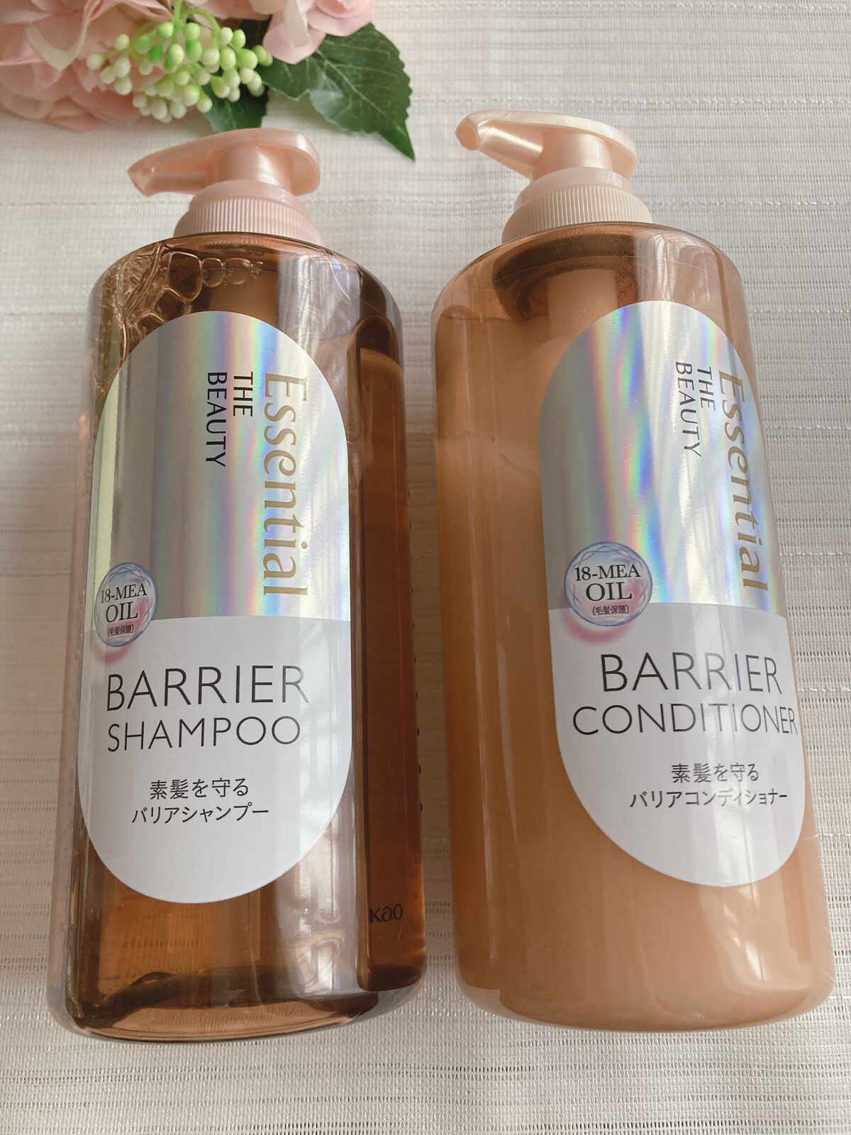 ザビューティ 髪のキメ美容素髪を守る バリアシャンプー/コンディショナー/エッセンシャル/シャンプー・コンディショナーを使ったクチコミ(1枚目)