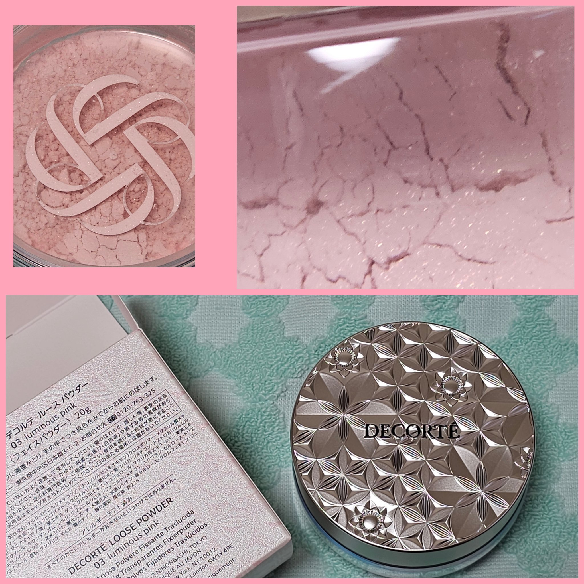 ルース パウダー 03 luminous pink/DECORTÉ/ルースパウダーを使ったクチコミ（1枚目）