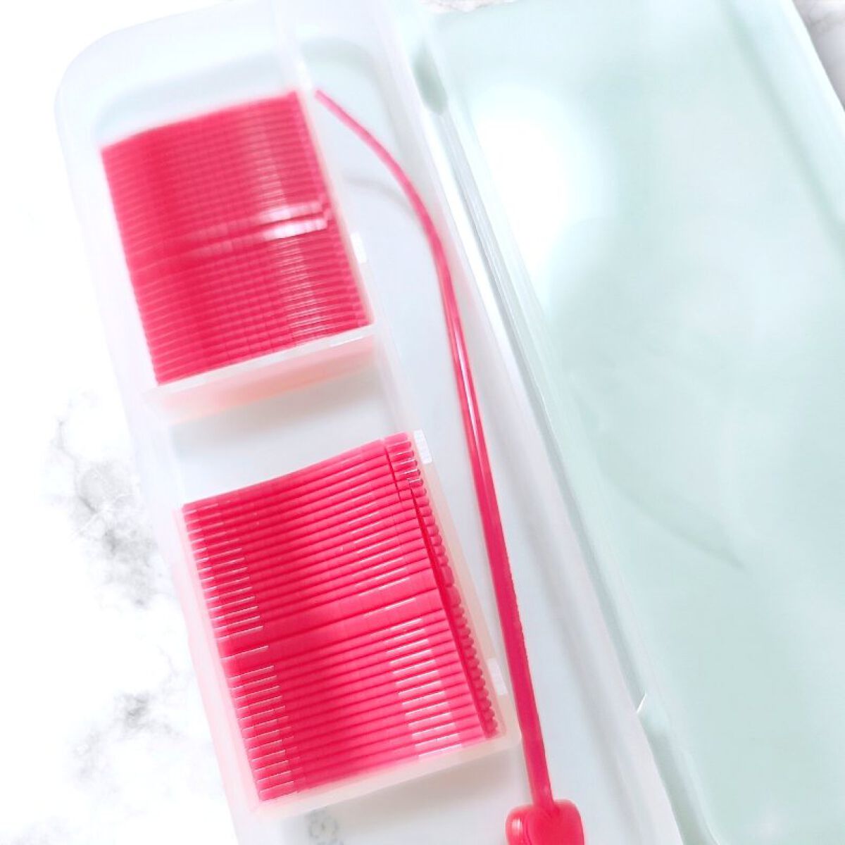 フリーファイバー120<下地&カッター付き>スタンダードタイプ 120本入/メザイク/二重まぶた用アイテムを使ったクチコミ（2枚目）