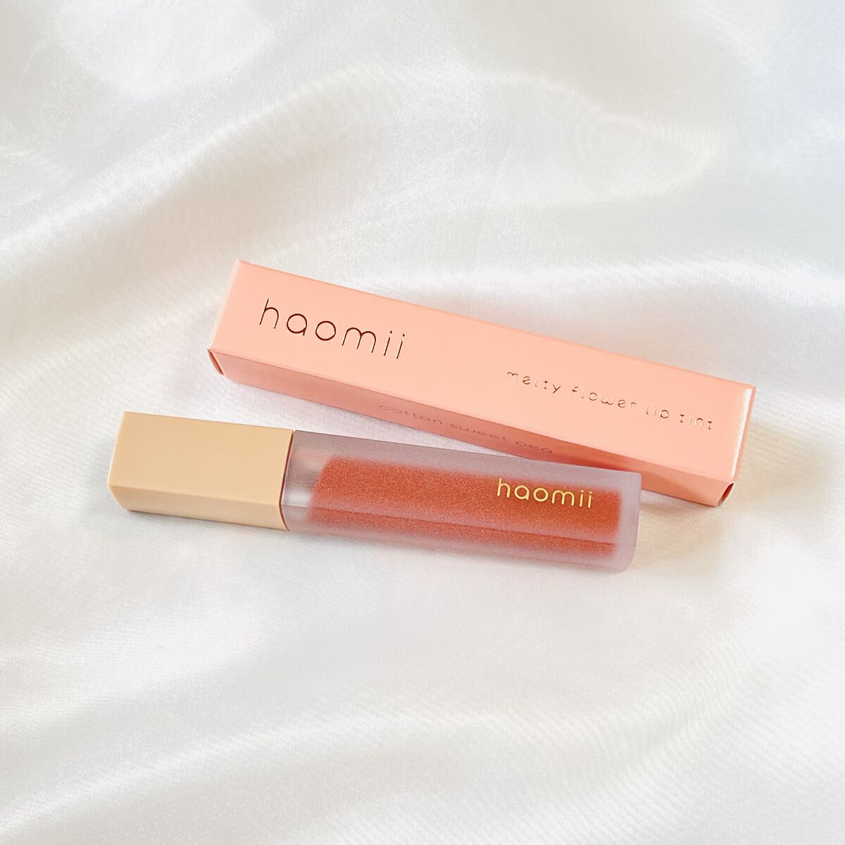 Melty flower lip tint 04 コットンスイートピー /haomii/口紅を使ったクチコミ（1枚目）