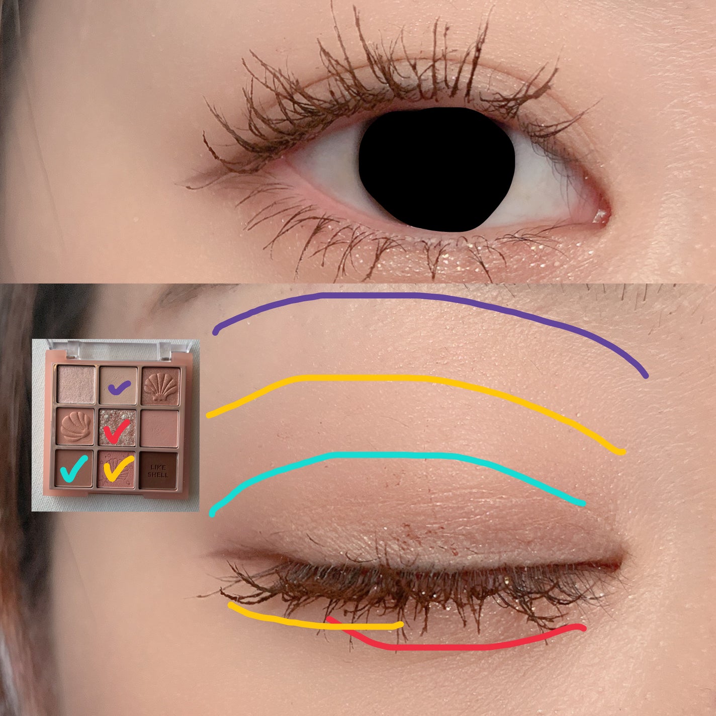 マイフェイブムードアイパレット 9カラー/HOLIKA HOLIKA/アイシャドウパレットを使ったクチコミ(2枚目)