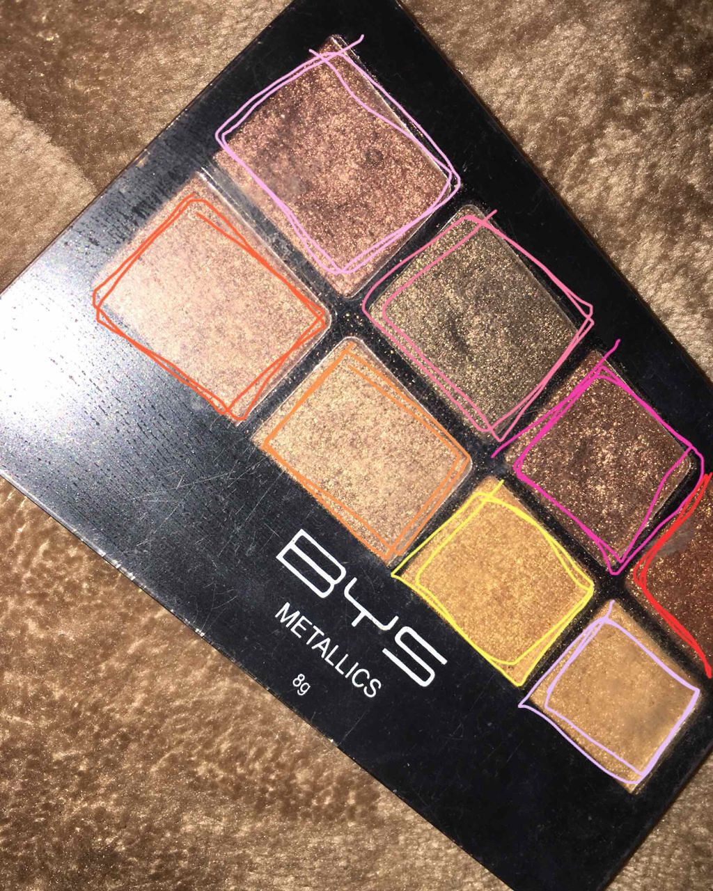 メタリックシャインアイシャドウ/BYS/アイシャドウパレットを使ったクチコミ（2枚目）